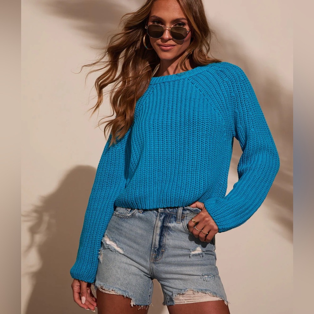 Esra Ribbed Knit Sweater